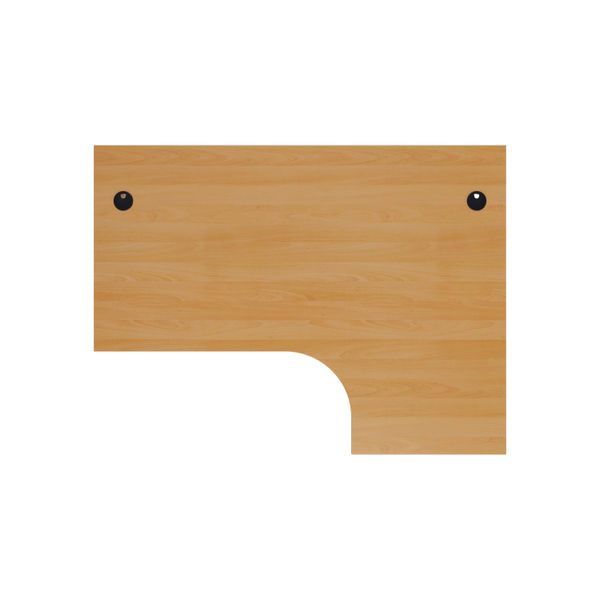 Jemini Radial Right Hand Panel End Desk 1800x1200x730mm Beech KF805182
