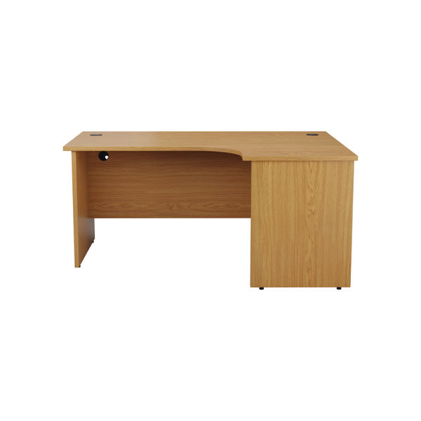 Jemini Radial Right Hand Panel End Desk 1800x1200x730mm Nova Oak KF805205