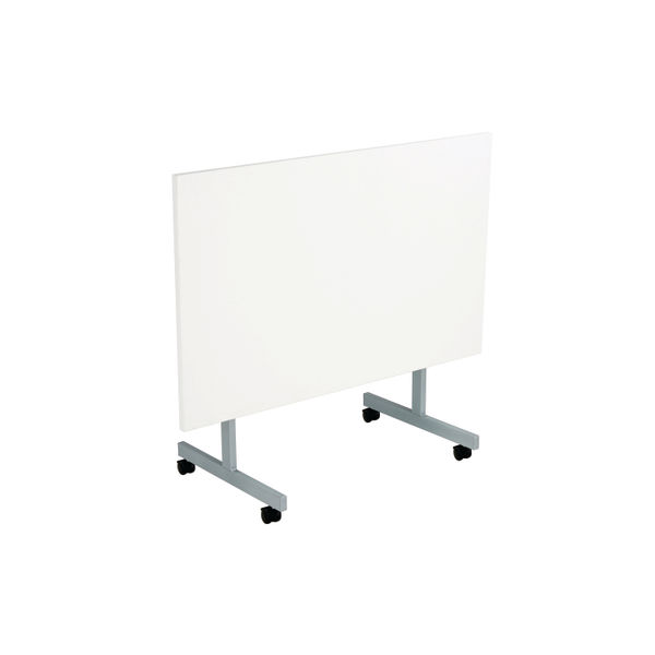 Jemini Rectangular Tilting Table 1200x800x720mm White/Silver KF816814