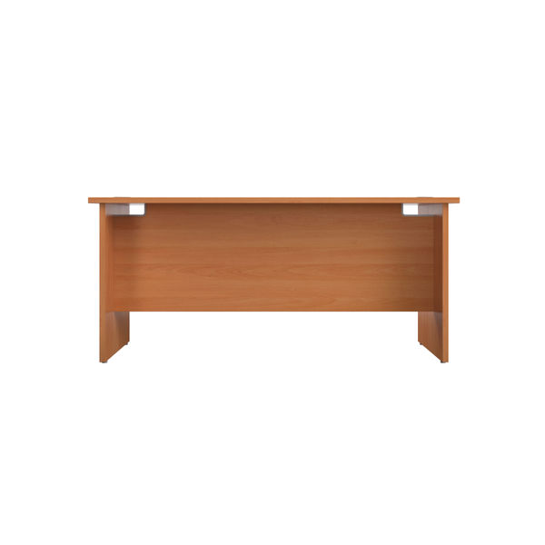 Jemini Rectangular Panel End Desk 1200x800x730mm Beech KF804345