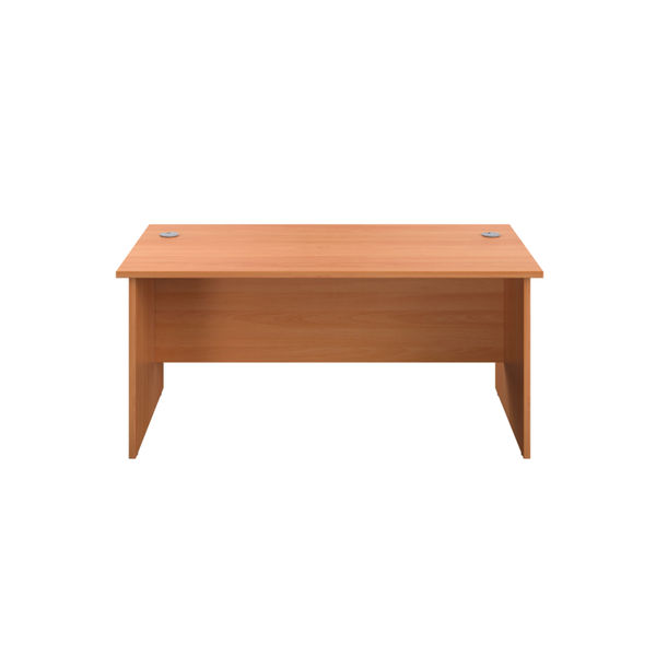 Jemini Rectangular Panel End Desk 1200x800x730mm Beech KF804345