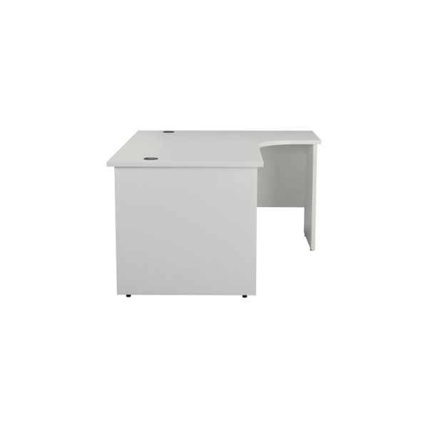 Jemini Radial Right Hand Panel End Desk 1800x1200x730mm White KF805212