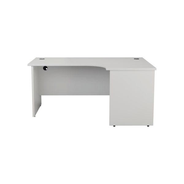 Jemini Radial Right Hand Panel End Desk 1800x1200x730mm White KF805212