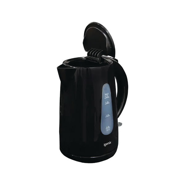 Igenix 1.7 Litre Jug Kettle Cordless Black (3kW jug kettle with rapid boil) IG7205