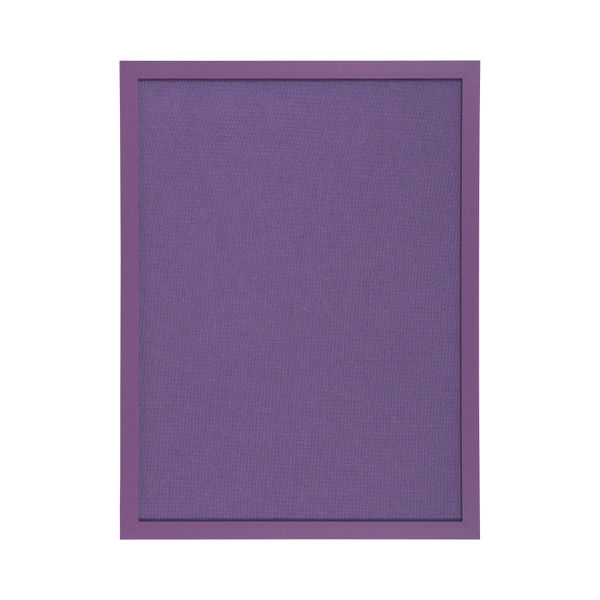 Bi-Office Essentials Purple Fabric Noticeboard Purple Frame 60x45cm FB0469418
