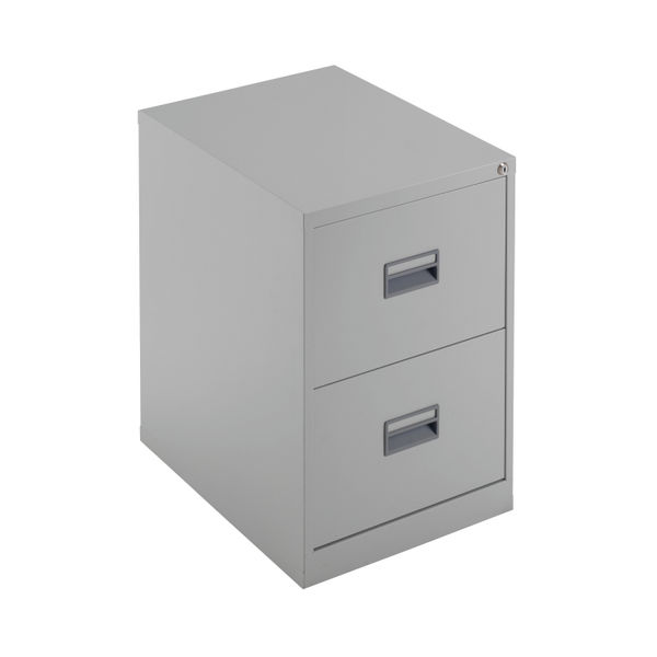 Talos 2 Drawer Filing Cabinet 465x620x700mm Grey KF78764