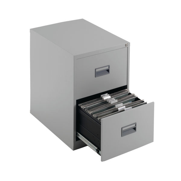 Talos H700mm Grey 2 Drawer Filing Cabinet