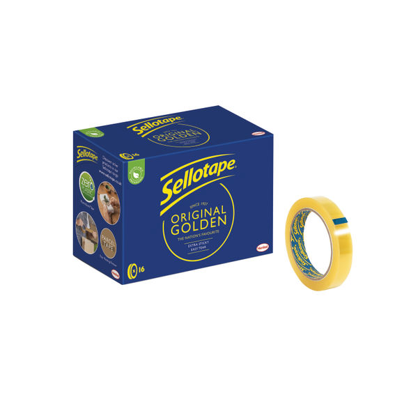 Sellotape Original Golden Tape 18mmx66m (16 Pack) 1443252