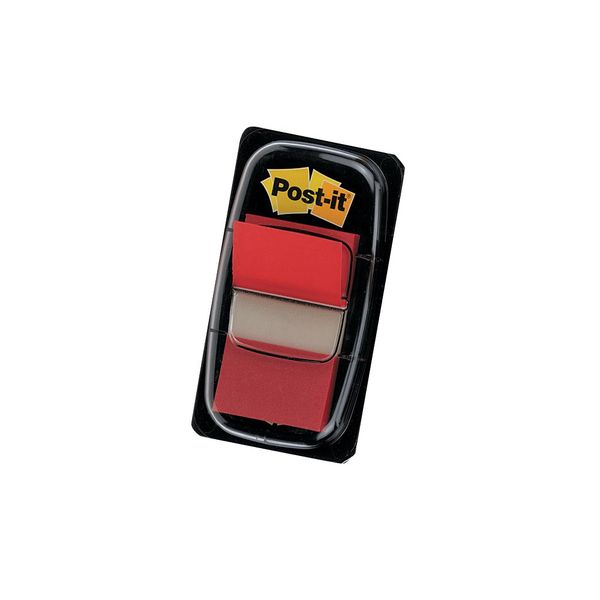 Postit Index Tab 25mm Red With Dispenser 6801
