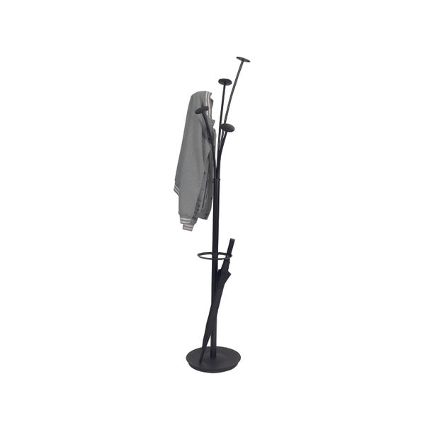 Alba Festival Coat Stand 350x350x1870mm Black PMFESTN