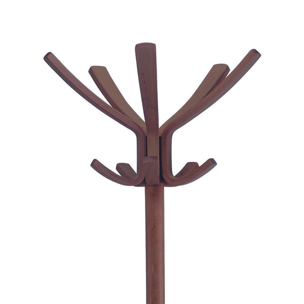 Alba Cafe Coat Stand 550x550x1760mm Dark Wood PMCAFE