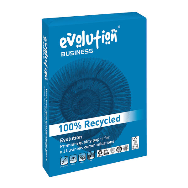 Evolution Business A4 Recycled Paper 80gsm White (Pack of 2500) EVBU2180