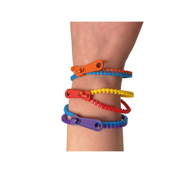 Zip Fidget Bracelet Assorted 200x8x8mm (Pack of 3) ZIP3
