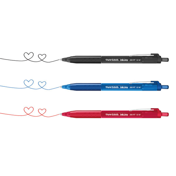 PaperMate Inkjoy 300Rt Ballpoint Medium 1.0mm Tip Black (Pack of 24) 2223762