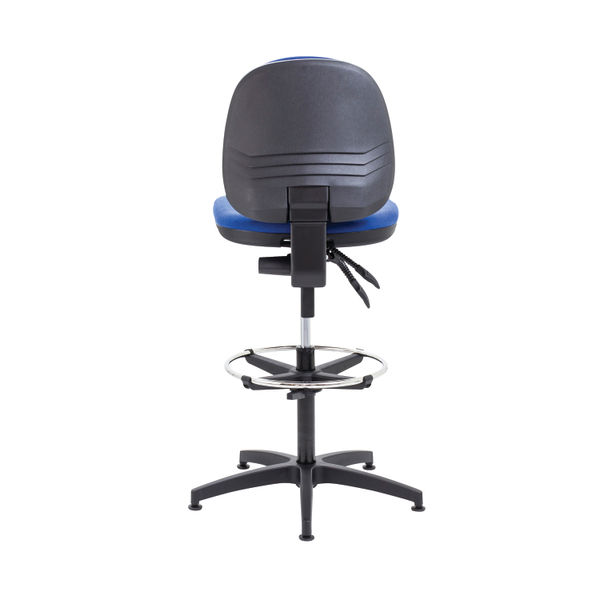 Arista Medium Back Draughtsman Chair 700x700x840-970mm Adjustable Footrest Blue KF815147