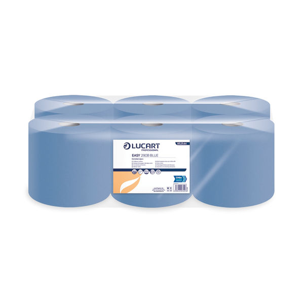 1-Ply Blue Centrefeed Rolls 300mx175mm (Pack of 6)