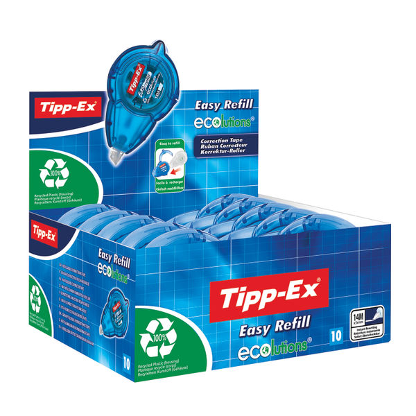 Tipp-Ex Easy Refill Ecolutions Correction Roller (Pack of 10) 8794243