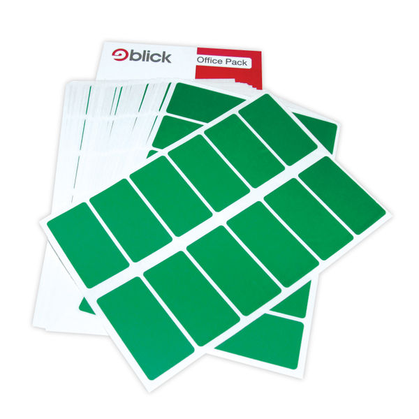 Blick Labels in Office Packs 25mmx50mm Green (Pack of 320) RS019558