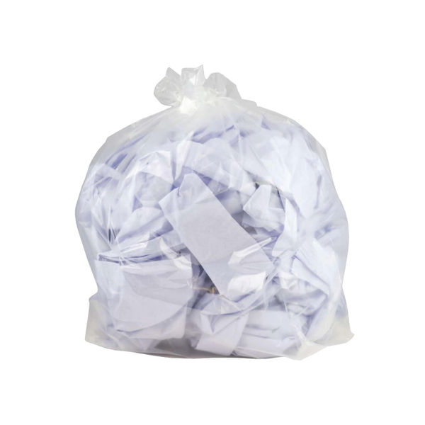 2Work Polythene Bags 90L 50 Per Roll Clear (Pack of 250) 2W06255