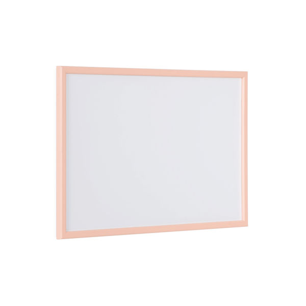Bi-Office Pastel Non-Magnetic Whiteboard Salmon Frame 60x40cm MP03001991