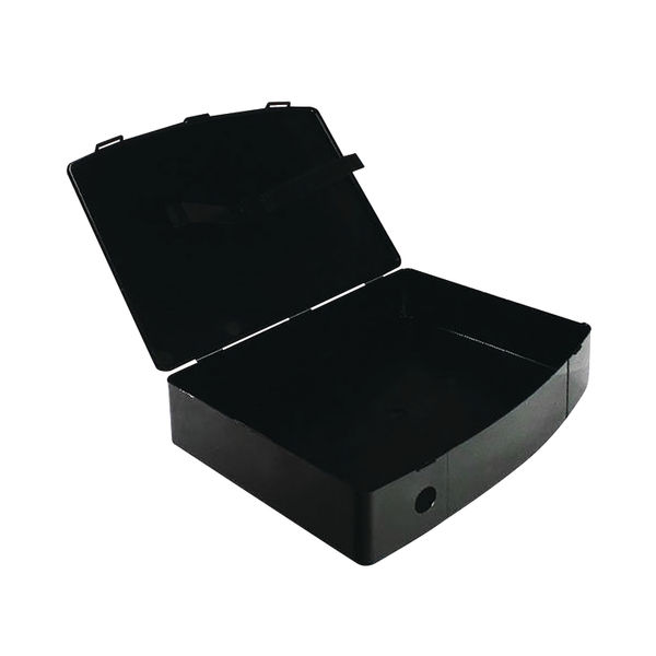 Q-Connect Polypropylene PolyBox File Foolscap Black KF04102