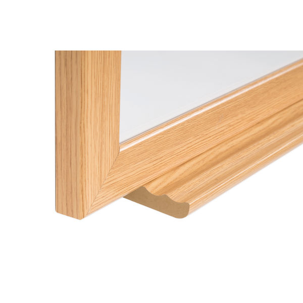 Earth Prime Magnetic Whiteboard 90x60cm Enamel Surf Oak MDF Frame CE06202318