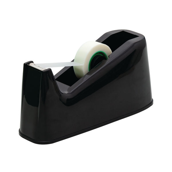 Q-Connect Tape Dispenser Extra Large for 25mm x 33/66m Tape Black MPTDPKPBLK