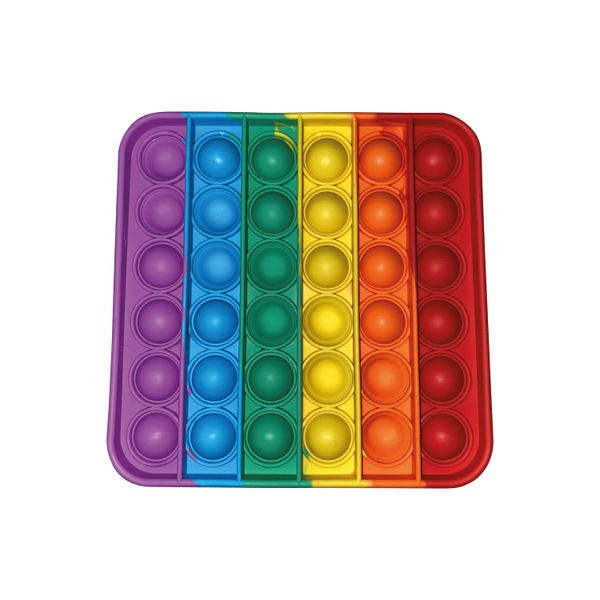 Pop Fidget Pad Square Multicoloured 125x125x10mm POPSQM