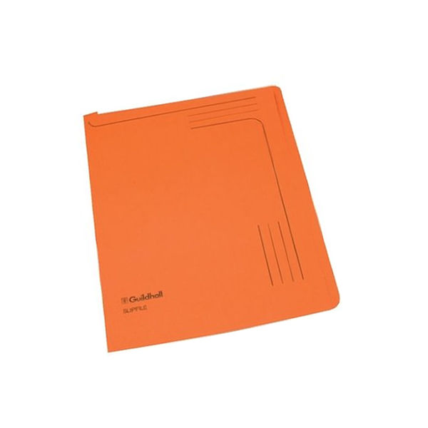 Exacompta Guildhall Slipfile Manilla 230gsm Orange (Pack of 50) 4607Z