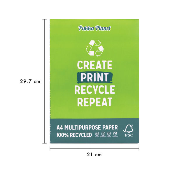 Pukka Planet Recycled Paper A4 (Pack of 350) 9857-SPP