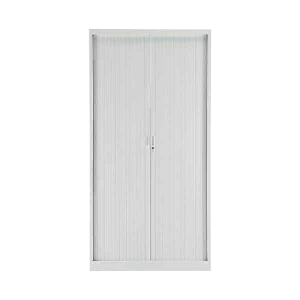 Talos Side Opening Tambour Unit 1000x450x1950mm White KF78761