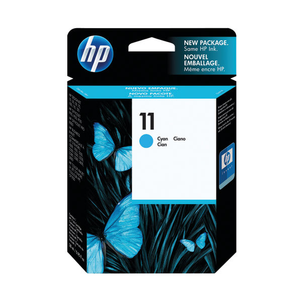 HP 11 Cyan Inkjet Cartridge 28ml | C4836AE