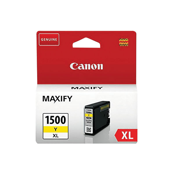 Canon PGI-1500XLY Yellow Ink Cartridge - High Capacity - 9195B001