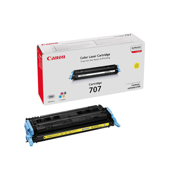 Canon 707Y Toner Cartridge Yellow 9421A004