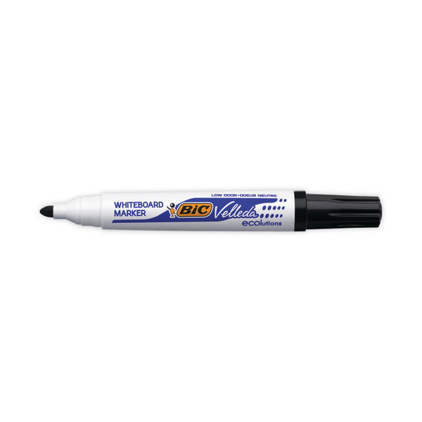 Bic Velleda 1701 Drywipe Marker Bullet Tip Black (Pack of 48) 927258