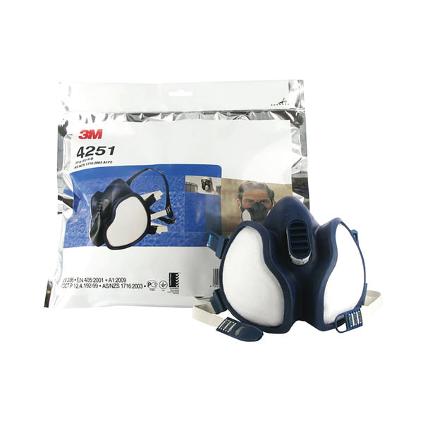 3M Respirator Half Mask Lightweight Blue 4251