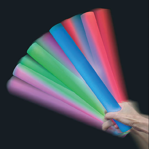 Light Up Sensory Soft Foam Batons 6 LED Light Modes 400mm (Pack of 6) SFB6