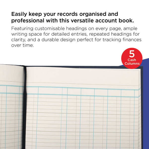 Guildhall 31 Series Account Book, 5 Cash Columns - 1017