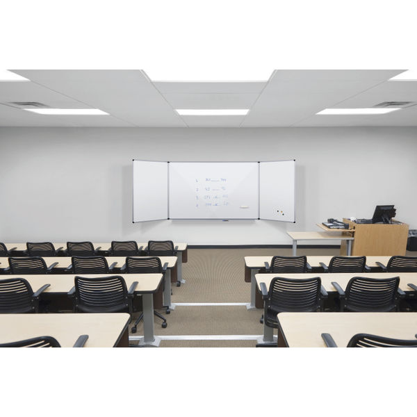 Bi-Office Maya Trio Magnetic Lacquered Steel Surface Aluminium Frame 120x90cm TR02020509170