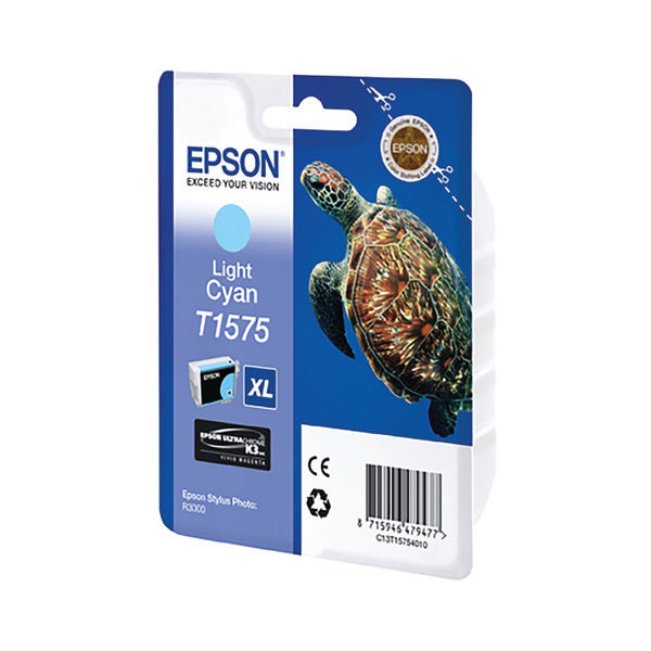 Epson T1577 Ink Cartridge Ultra Chrome K3 XL High Yield Turtle Light Black C13T15774010