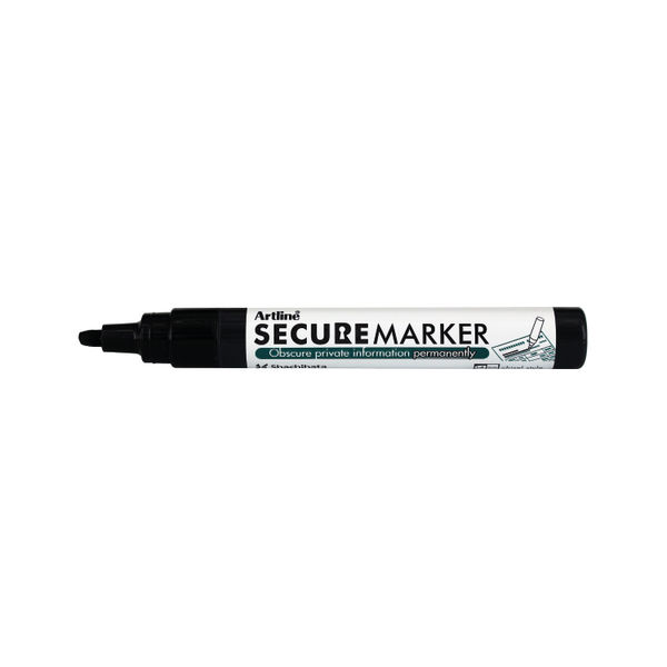 Artline Black Secure Marker Pen