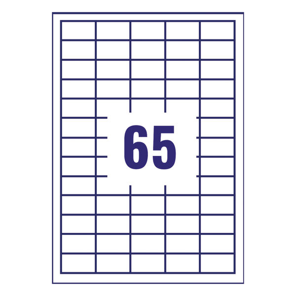 Avery Ultra Resistant Labels 38 x 21mm (Pack of 1300) - B7651-20