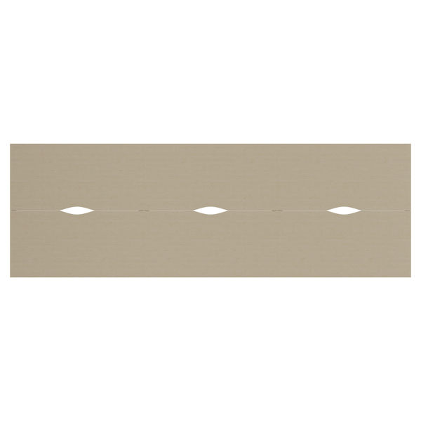 Jemini 6 Person Bench Desk 4200x1600x730mm Maple/White KF809180