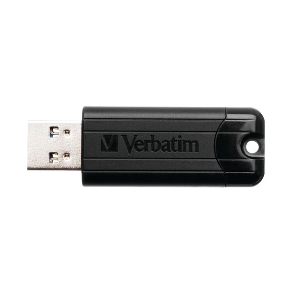 Verbatim Pinstripe USB 3.0 Flash Drive 32GB Black 49317