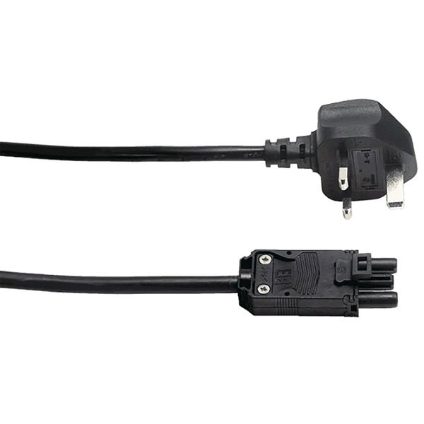 On Desk Power Module 2xUK Socket Dual USB Port Type A+C PD/QC Charger Black 20000016