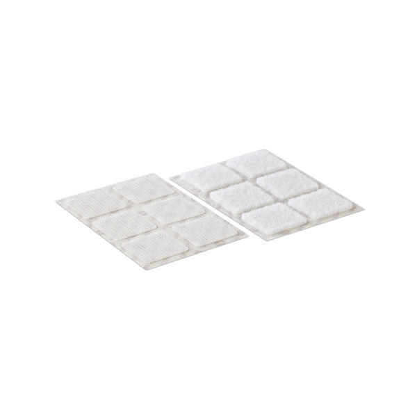 Velcro Stick On Squares 25mm White (Pack of 24) VEL-EC60235