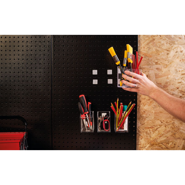 Velcro Stick On Squares 25mm White (Pack of 24) VEL-EC60235