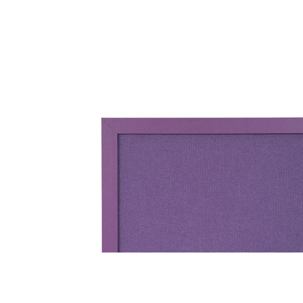 Bi-Office Essentials Purple Fabric Noticeboard Purple Frame 60x45cm FB0469418