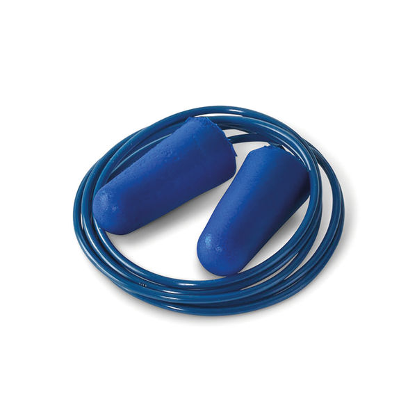 Beeswift QED Corded Detectable Earplugs SNR 39 Blue (Pack of 200) QED301CD