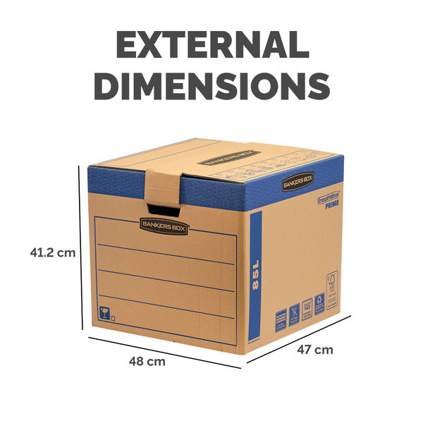 Bankers Box Large Brown Green Moving Box (Pack of 5) - 6205301
